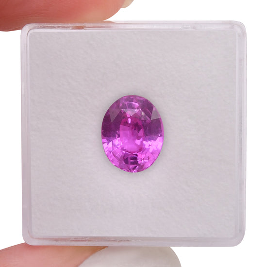 3.58 Carat Pink MADAGASCAR Oval Sapphire CD