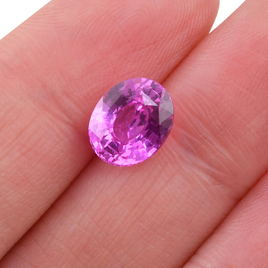 3.58 Carat Pink MADAGASCAR Oval Sapphire CD