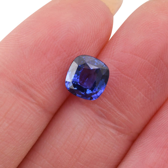 2.54 Carat Blue SRI LANKAN Cushion Sapphire
