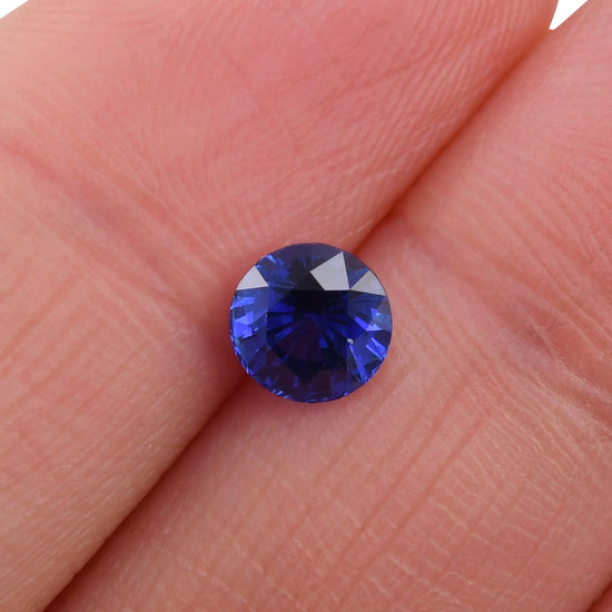 1.00 Carat Blue SRI LANKAN Round Sapphire