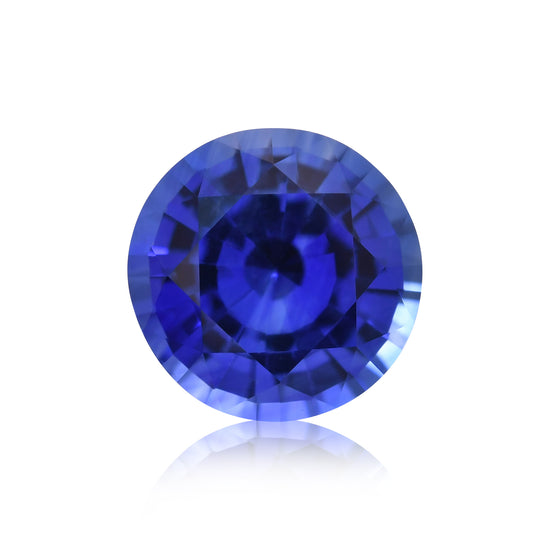 1,34 carati Zaffiro blu di SRI LANKA taglio rotondo