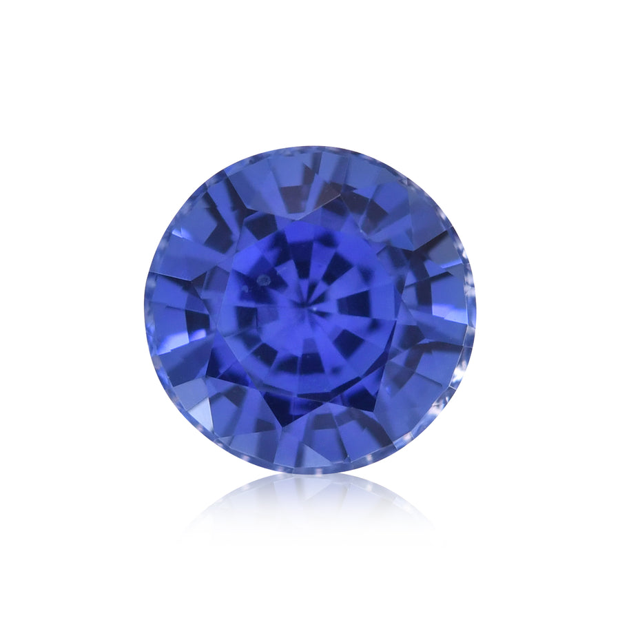 Zaffiro Rotondo Blu di SRI LANKA da 1,18 Carati