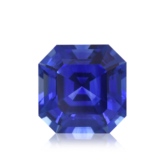 1,33 carati zaffiro blu smeraldo a taglio quadrato, SRI LANKA