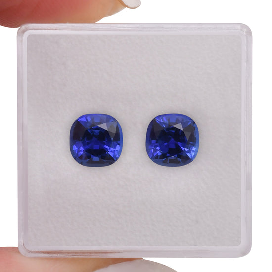 Zaffiro a cuscino blu dello SRI LANKA da 2,93 carati