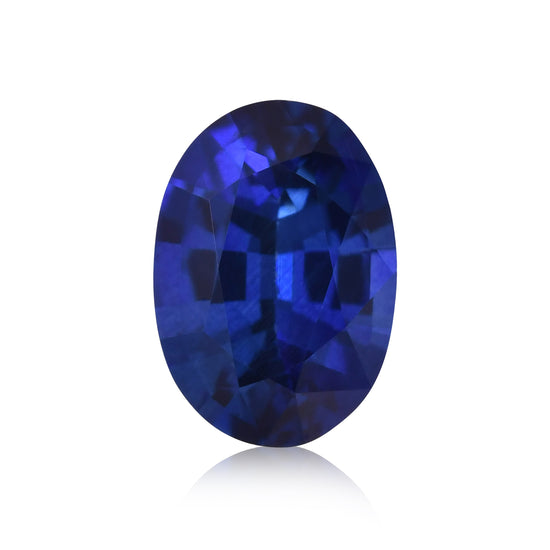 Zaffiro blu ovale dello SRI LANKA da 0,73 carati