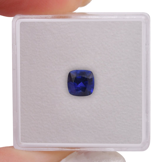 0.91 Carat Blue SRI LANKAN Cushion Sapphire