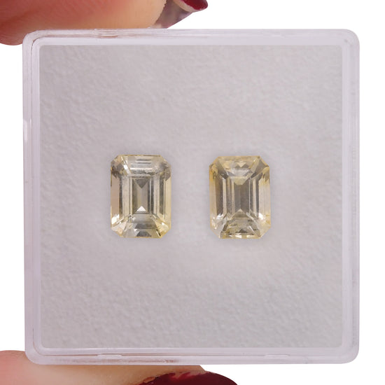 Zaffiro Smeraldo GIALLO di 2,94 carati proveniente dallo SRI LANKA