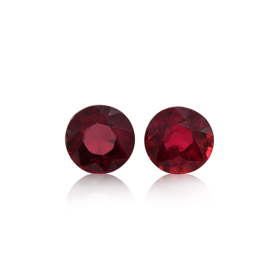 2.31 Carat Red MOZAMBIQUE Round Rubies
