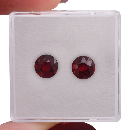 Rubino Rosso Rotondo del Mozambico da 2,31 carati