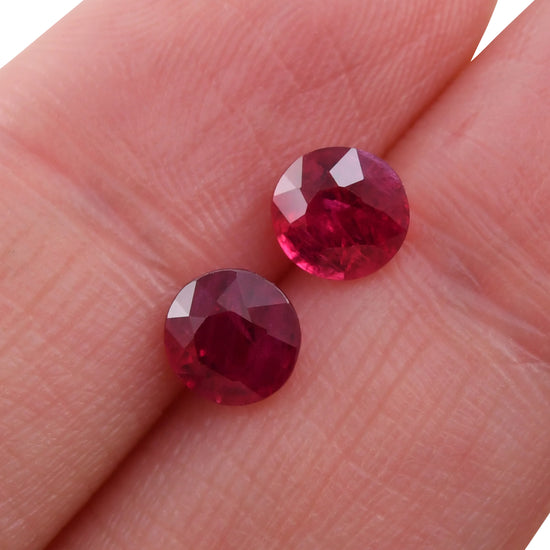 Rubino Rosso Rotondo del Mozambico da 2,31 carati