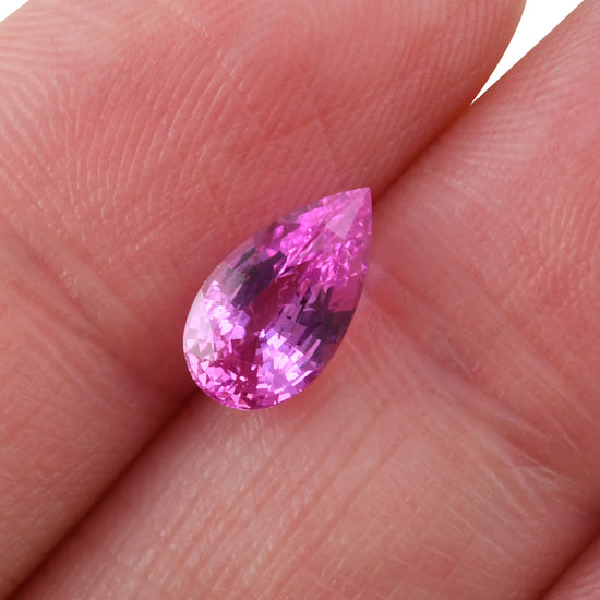 1.53 Carat Pink MADAGASCAR Pear Sapphire