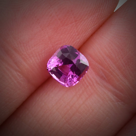1.24 Carat Pink MADAGASCAR Cushion Sapphire