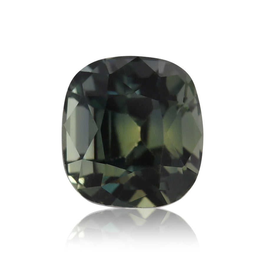 1.41 Carat Green MADAGASCAR Cushion Sapphire