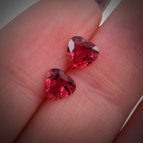 Rubino a cuore MOZAMBICANO rosso da 1,50 carati