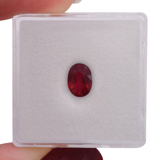 1.04 Carat Red MOZAMBIQUE Oval Ruby