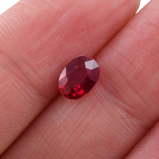 1.04 Carat Red MOZAMBIQUE Oval Ruby