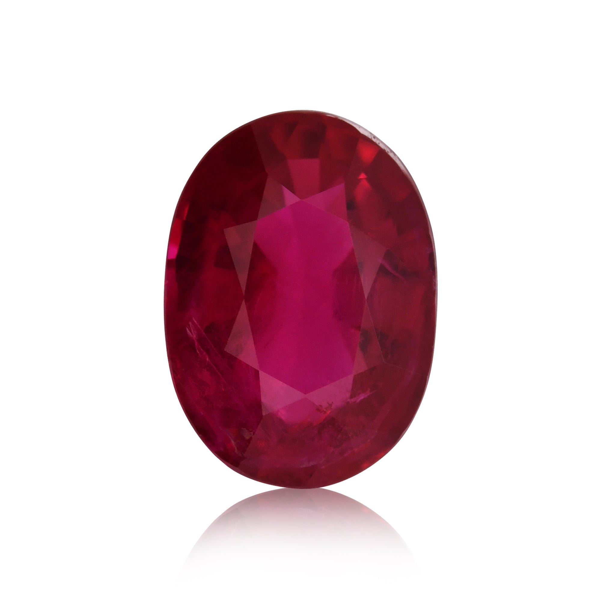 置物 Ruby 1.04 Carat Red MOZAMBIQUE Oval Ruby | LEIBISH