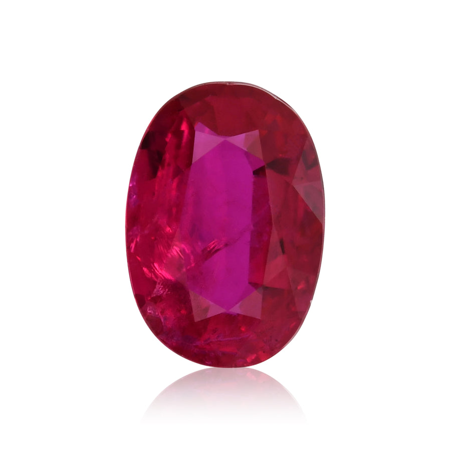 0.85 Carat Red MOZAMBIQUE Oval Ruby