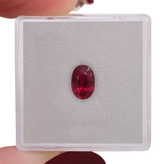 1.00 Carat Red MOZAMBIQUE Oval Ruby