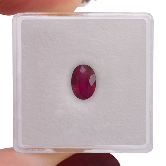 1.06 Carat Red MOZAMBIQUE Oval Ruby