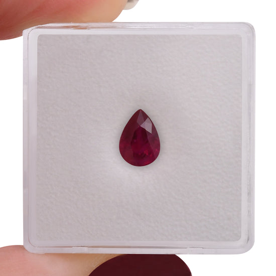 1.02 Carat Red MOZAMBIQUE Pear Ruby