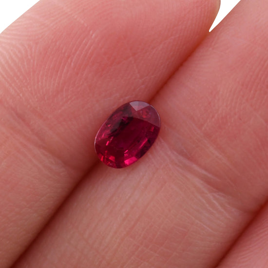 0.75 Carat Red THAI Oval Ruby