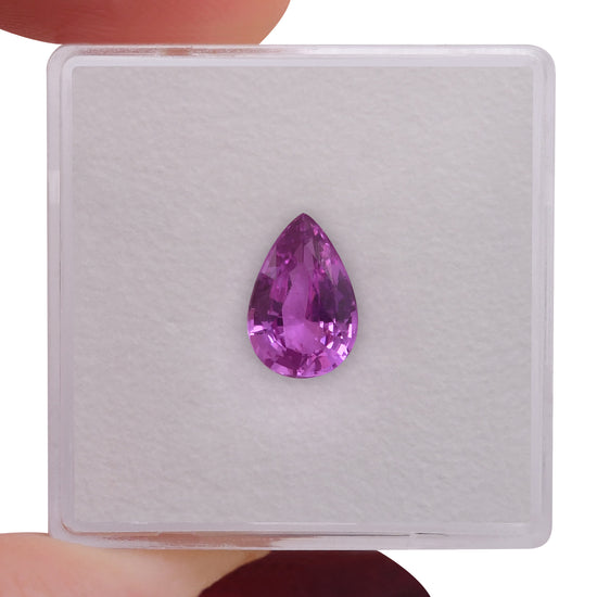 1.55 Carat Pink MADAGASCAR Pear Sapphire