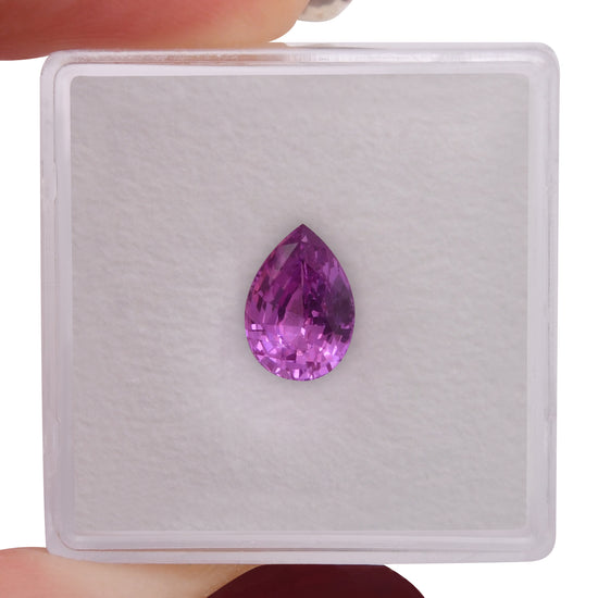 1.57 Carat Pink MADAGASCAR Pear Sapphire