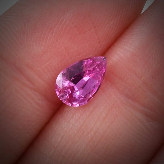 1.24 Carat Pink MADAGASCAR Pear Sapphire