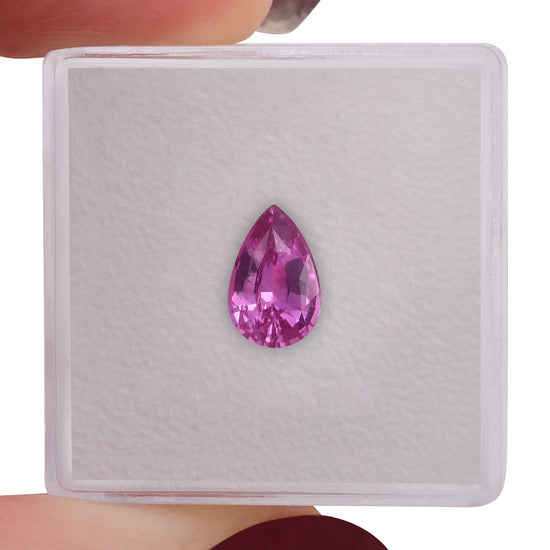 1.24 Carat Pink MADAGASCAR Pear Sapphire