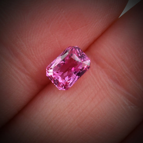 1.26 Carat Pink MADAGASCAR Radiant Sapphire
