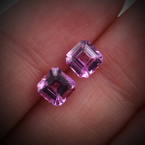2.41 Carat Pink MADAGASCAR Sq. Emerald Sapphire