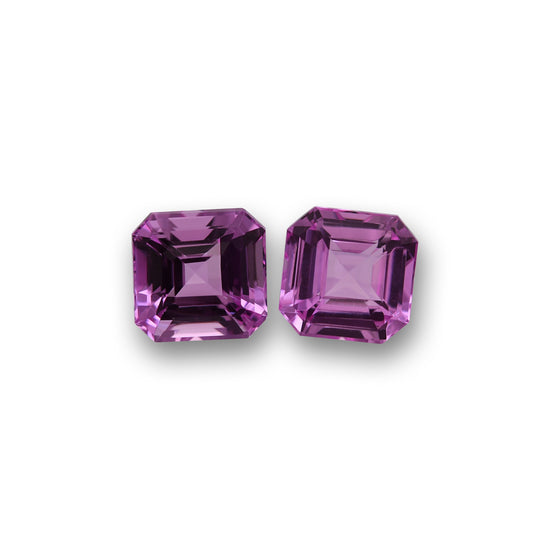 2.41 Carat Pink MADAGASCAR Sq. Emerald Sapphire