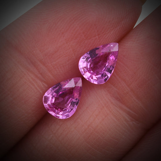 Zaffiro Rosa a Pera MADAGASCAR da 2,22 carati