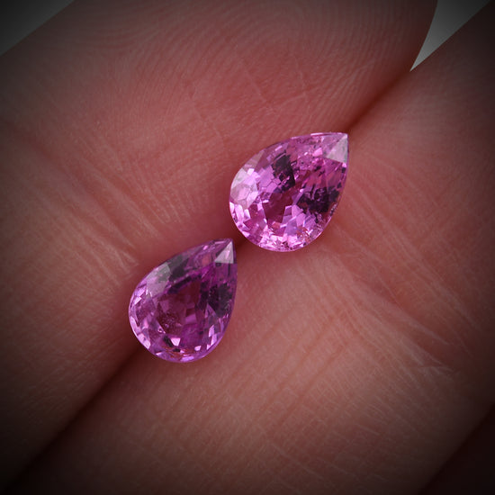 Zaffiro a Pera del MADAGASCAR Rosa da 2.03 Carati