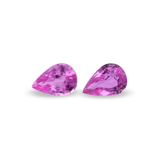 1.58 Carat Pink MADAGASCAR Pear Sapphire