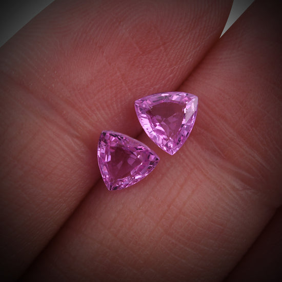 1.70 Carat Pink MADAGASCAR Triangle Sapphire