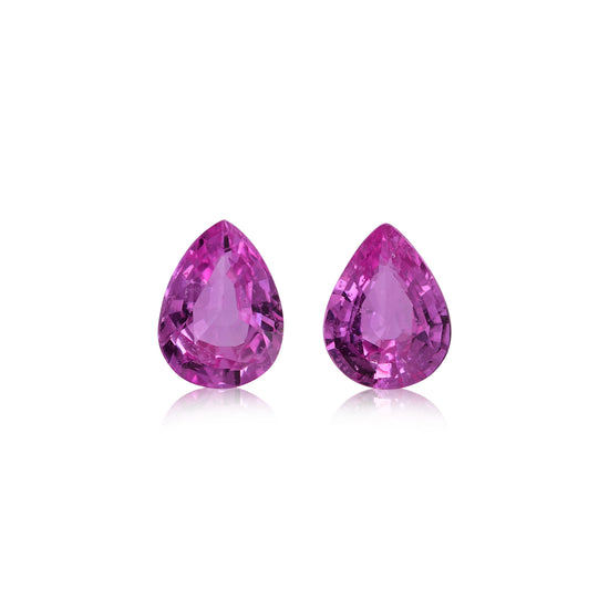 2.42 Carat Pink MADAGASCAR Pear Sapphire