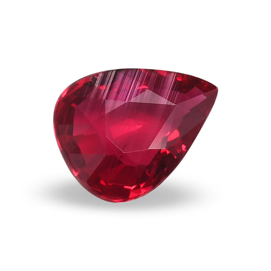 2.01 Carat Red MOZAMBIQUE Pear Ruby GRS