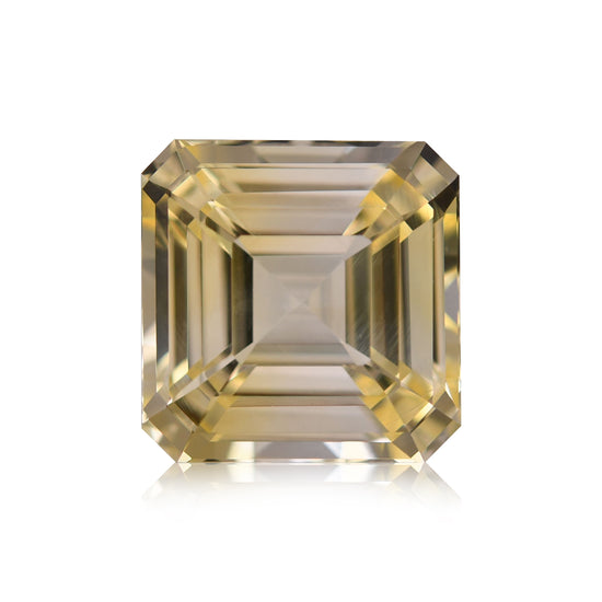 5.65 Karat gelber SRI LANKAN Sq. Smaragdsaphir CD