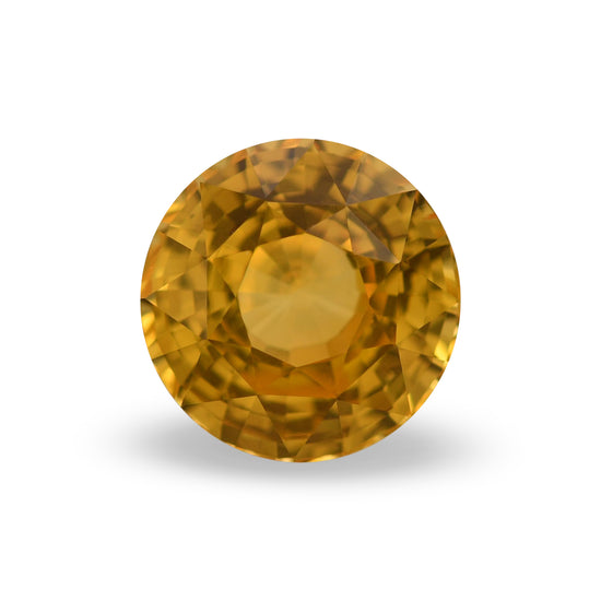 3.53 Carat Yellow SRI LANKAN Round Sapphire CD