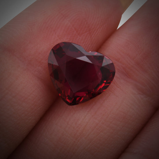 4.66 Carat Red MOZAMBIQUE Heart Ruby GRS No Heat
