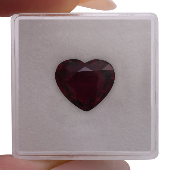 4.66 Carat Red MOZAMBIQUE Heart Ruby GRS No Heat