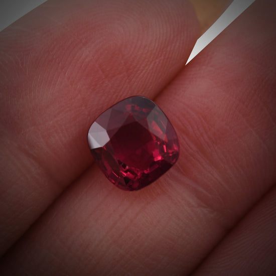 3.00 Carat Red MOZAMBIQUE Cushion Ruby CD No Heat