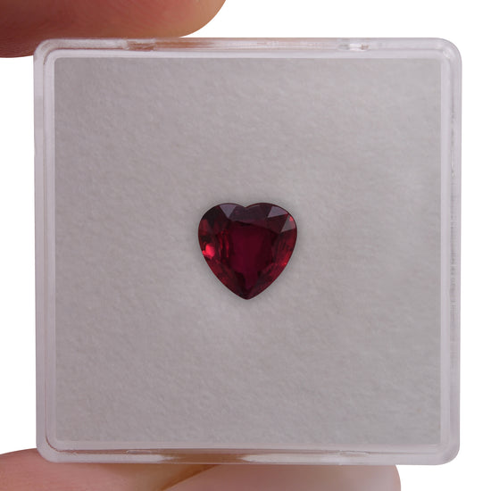 1.02 Carat Red MOZAMBIQUE Heart Ruby