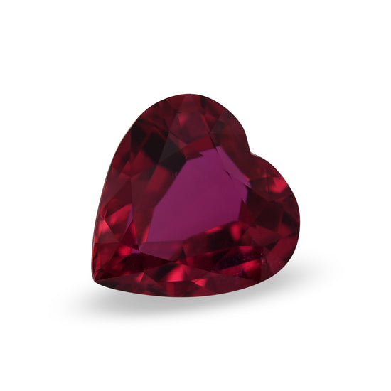 0.99 Carat Red MOZAMBIQUE Heart Ruby
