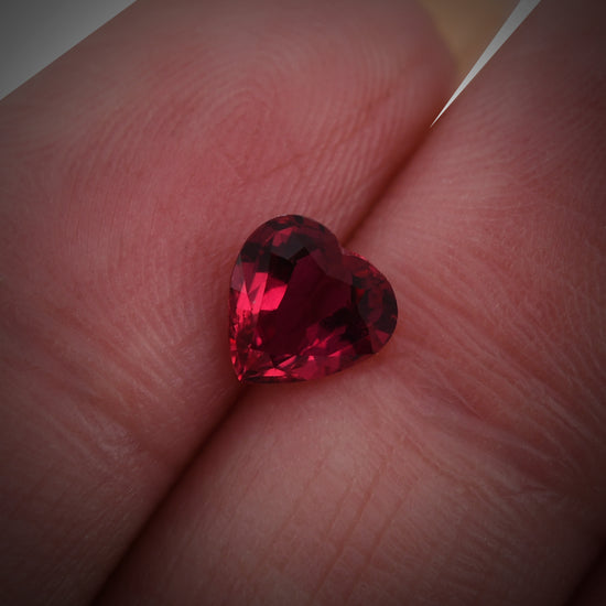 0.99 Carat Red MOZAMBIQUE Heart Ruby