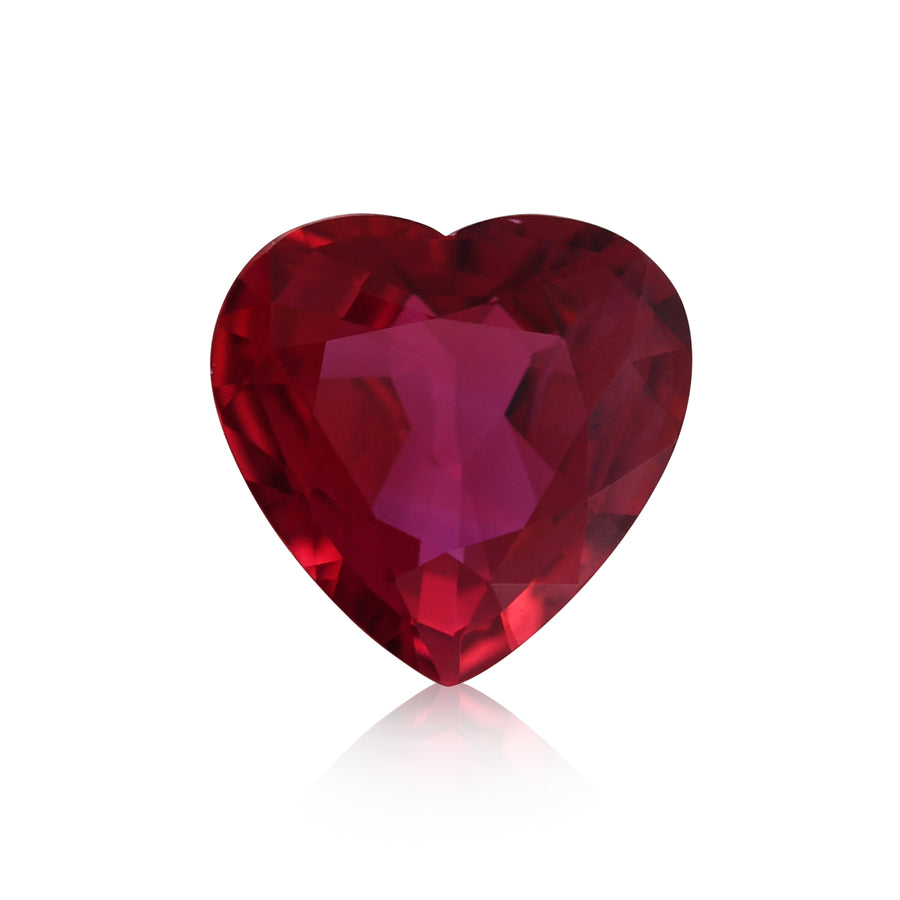 0,87 Karat roter MOZAMBIK-Herzrubin