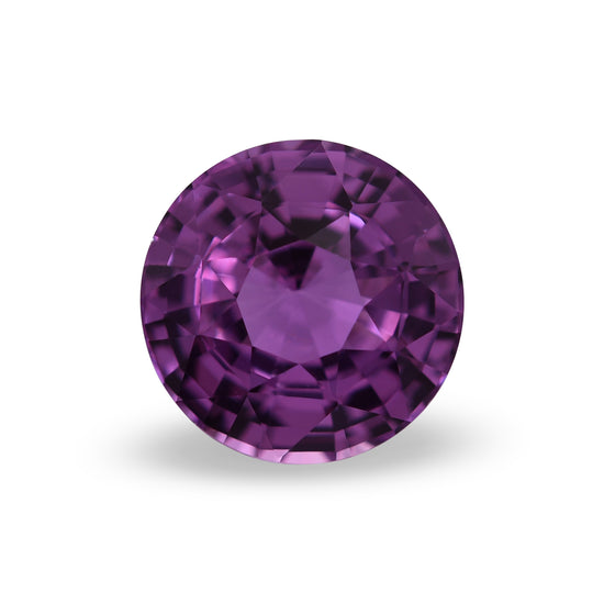 2.54 Carat Purple MADAGASCAR Round Sapphire GIA