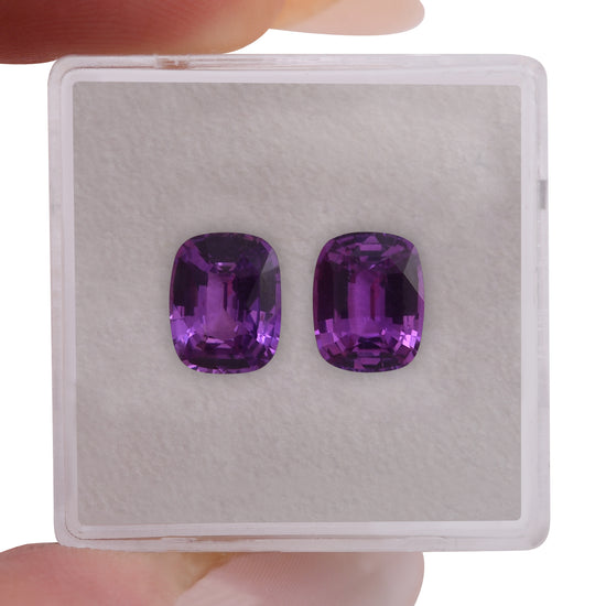 3.49 Carat Purple MADAGASCAR Cushion Sapphire